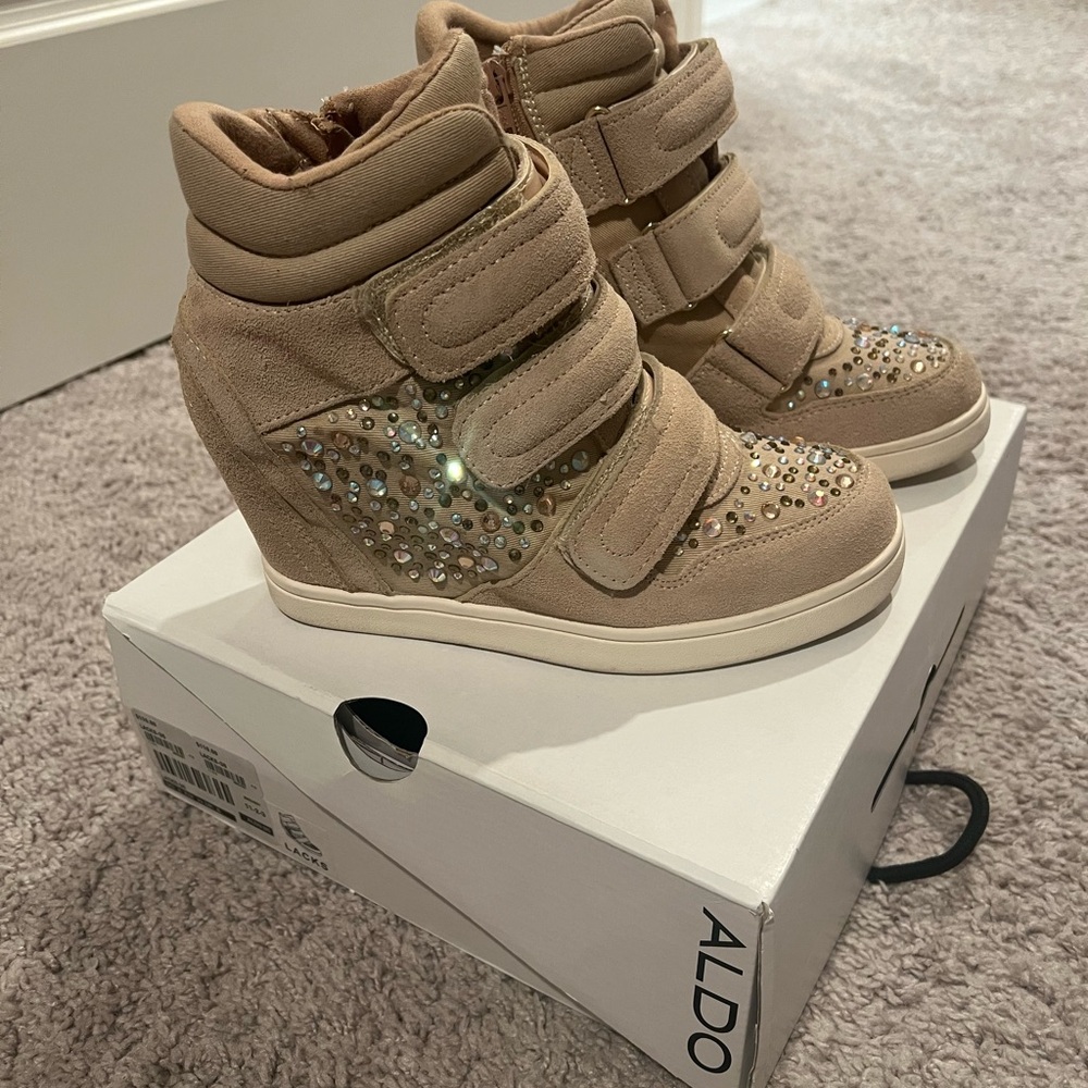 Aldo wedge glitz boots